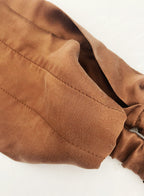 Brown Silk Headwrap Headband