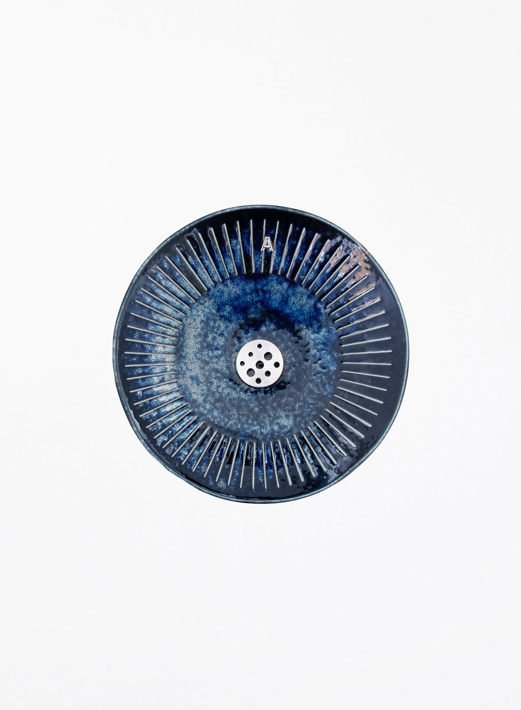 Tilly Ceramic Incense Holder - Cerulean Silver
