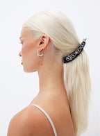 Black Embellished Banana Hair Clip