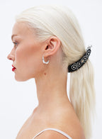 Black Embellished Banana Hair Clip