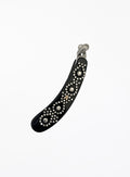 Black Embellished Banana Hair Clip