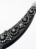 Black Embellished Banana Hair Clip