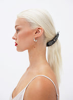 Black Embellished Banana Hair Clip