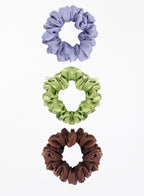 Embellished Silk Scrunchie Set