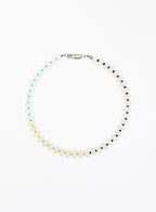white jade natural stones necklace