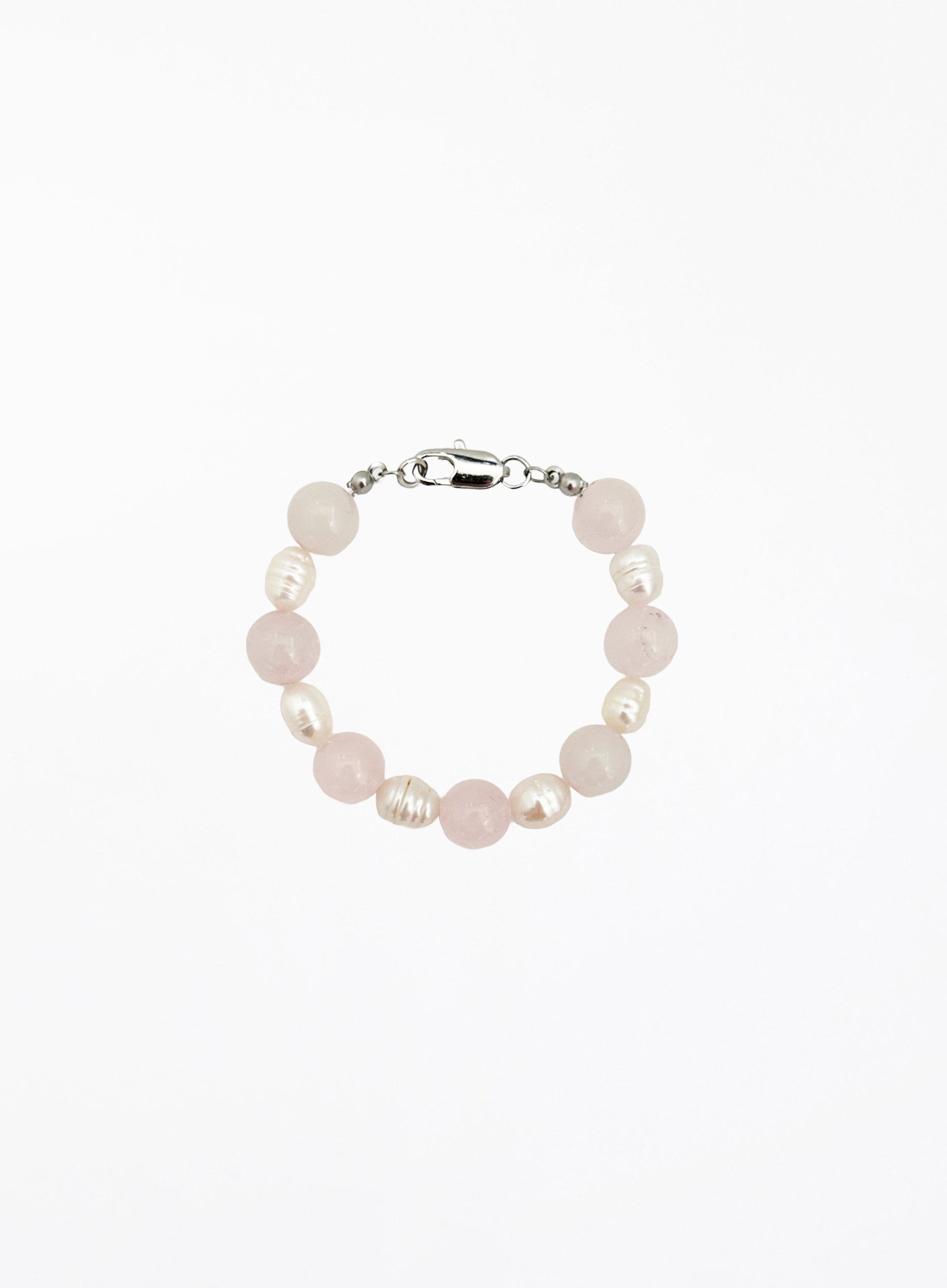 Rose Quartz Pearl Bracelet