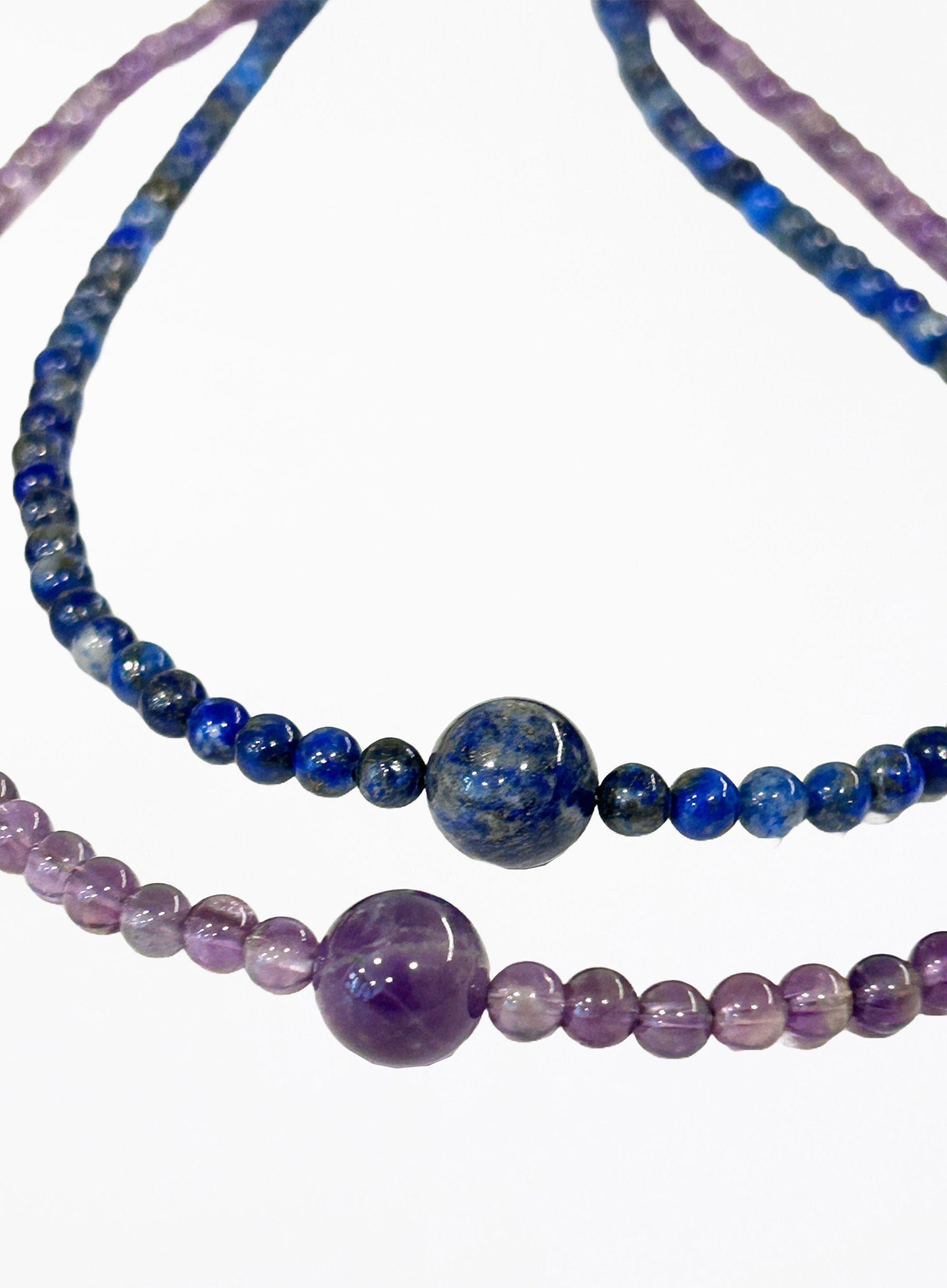 sodalite beaded collar necklace