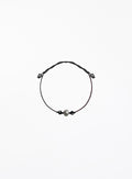 pearl silk cord bracelet