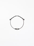 pearl silk cord bracelet