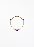 amethyst silk cord bracelet