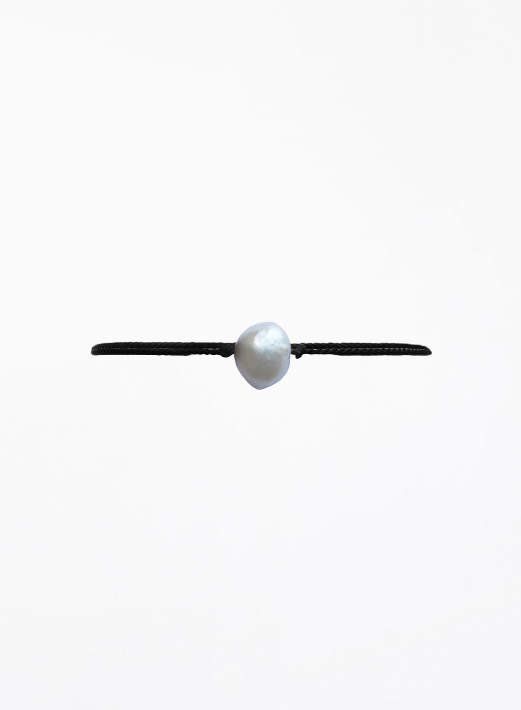 pearl silk cord bracelet