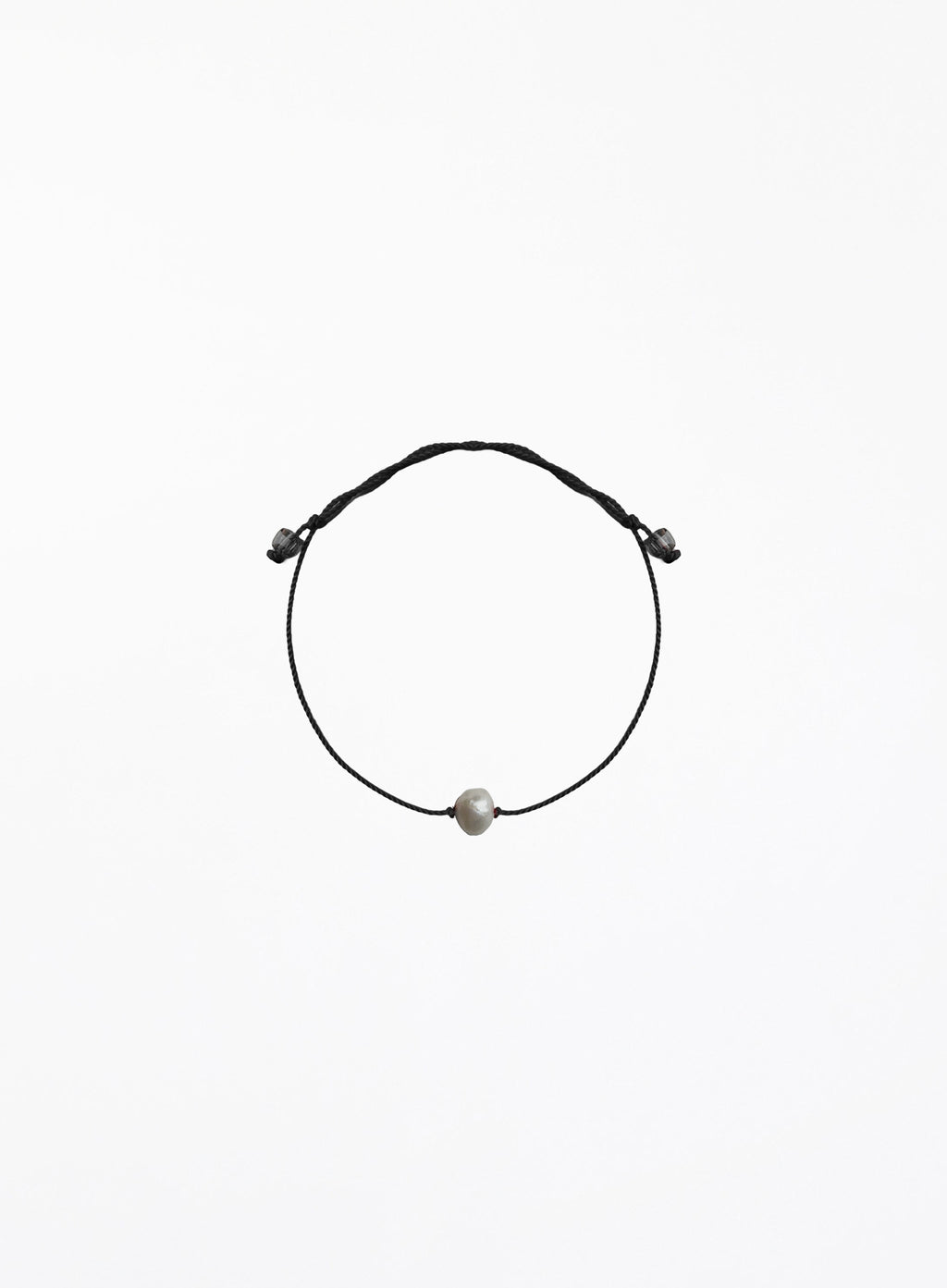 pearl silk cord bracelet