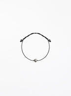 pearl silk cord bracelet