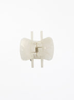 Jill Embellished Acetate Hair Claw - Pearl