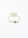 Jill Embellished Acetate Hair Claw - Pearl