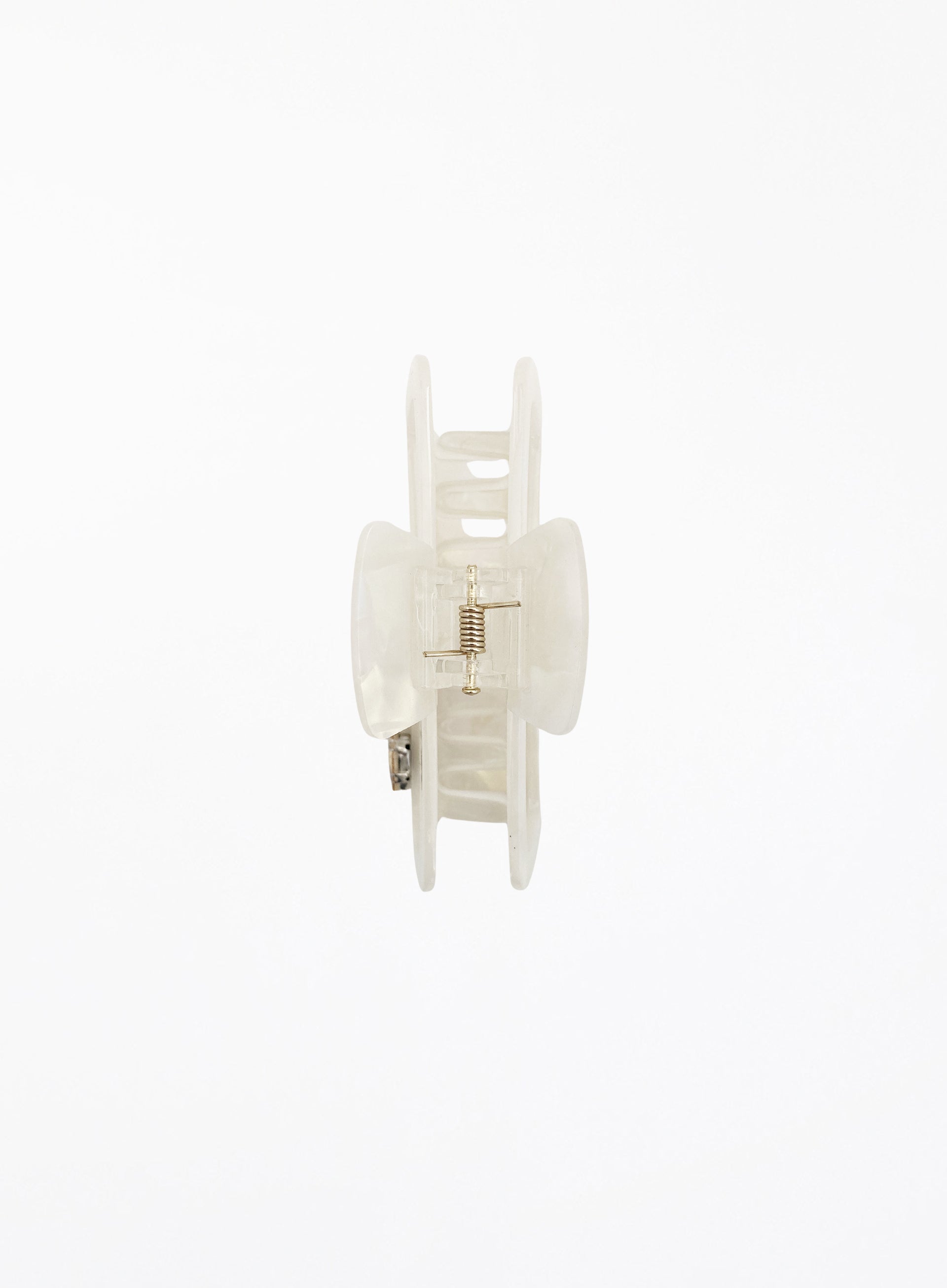 Livia Embellished Cellulose Acetate Hair Claw - Pearl