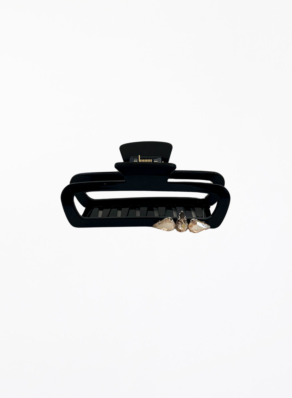 Zumia Embellished Cellulose Acetate Hair Claw - Nero