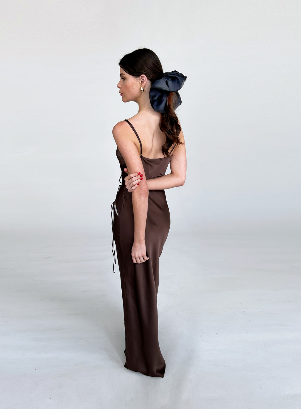 Navy Oversized Scrunchie