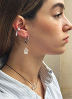 Barbau Opal Clear Quartz Earrings Stack