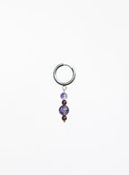 Bowery Amethyst Garnet Earrings Stack