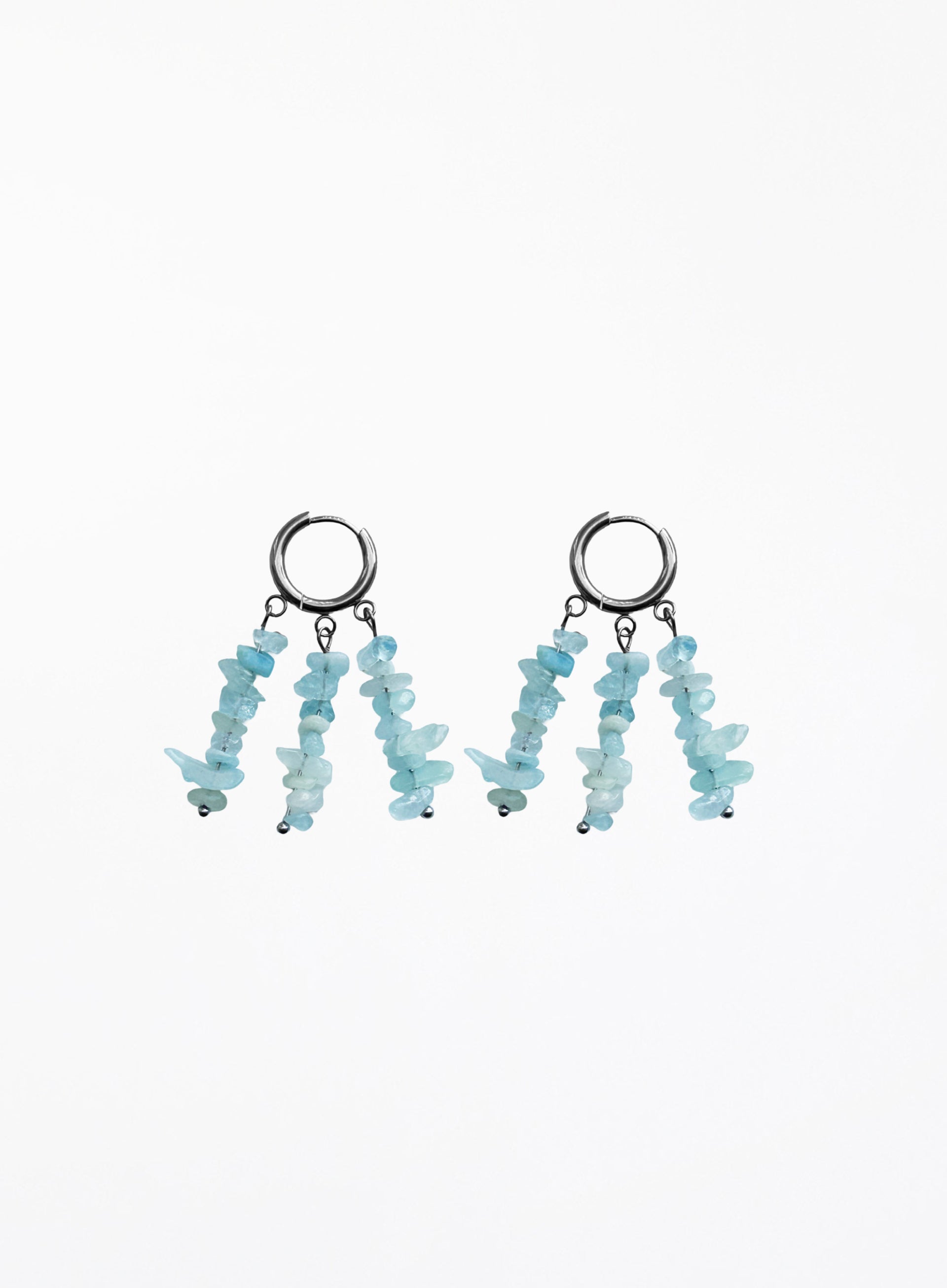 Valrian Trio Aquamarine Earrings