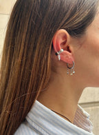 Barbau Opal Clear Quartz Earrings Stack