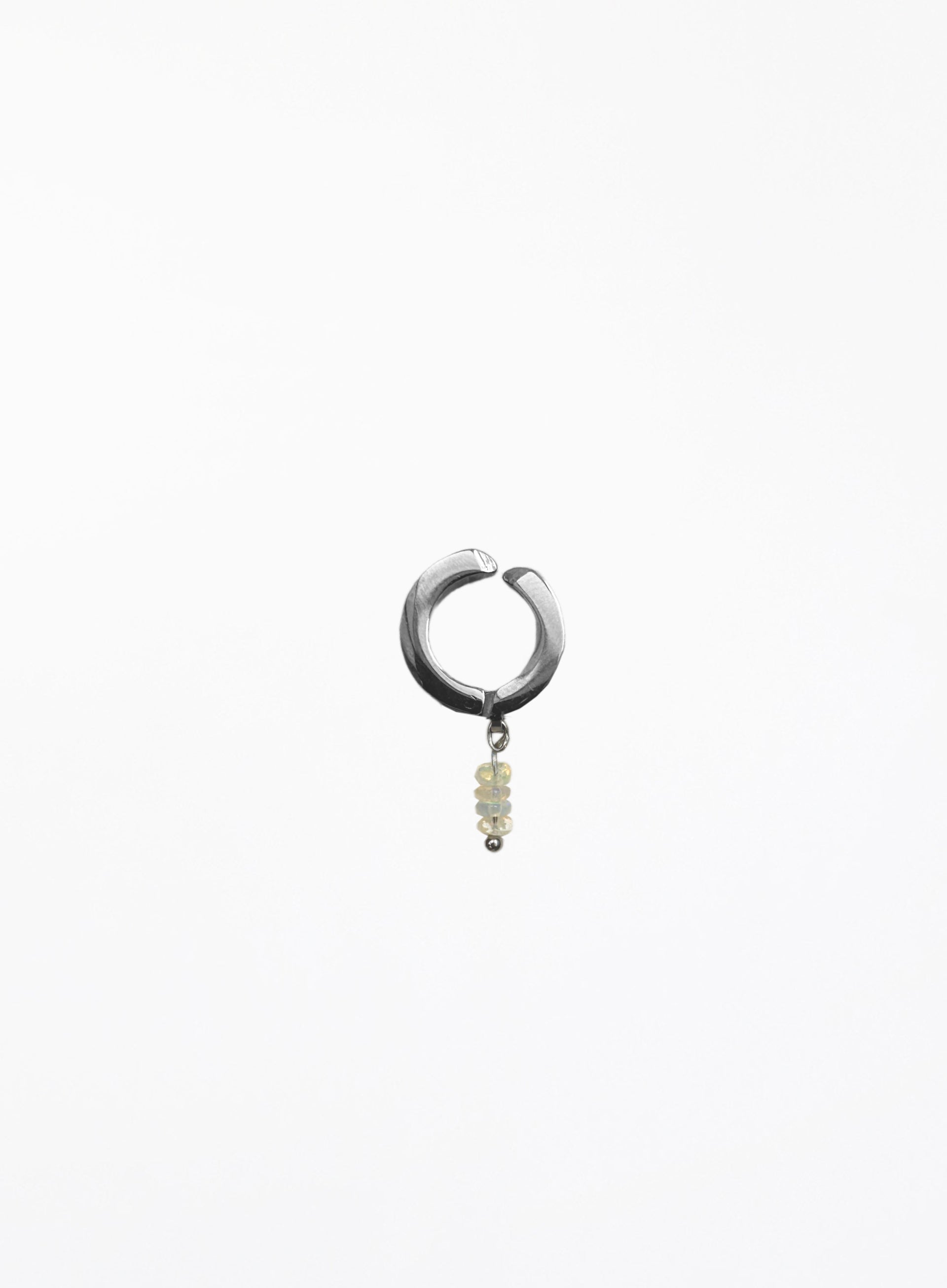 Barbau Opal Clear Quartz Earrings Stack