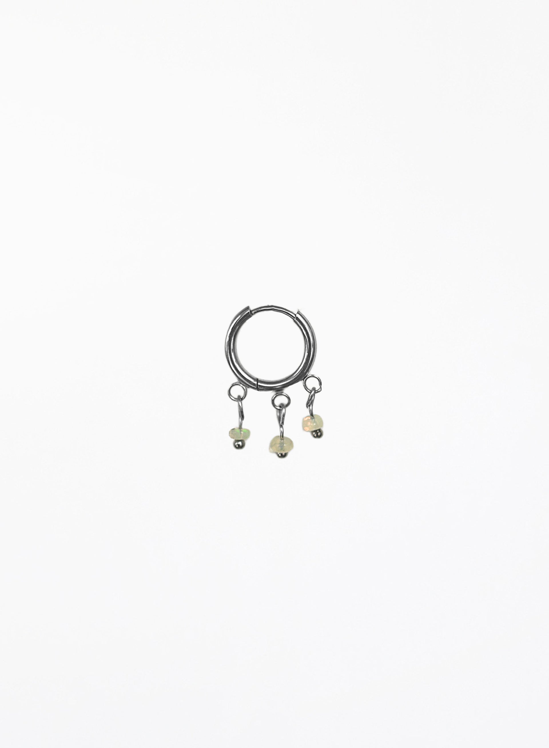 Barbau Opal Clear Quartz Earrings Stack