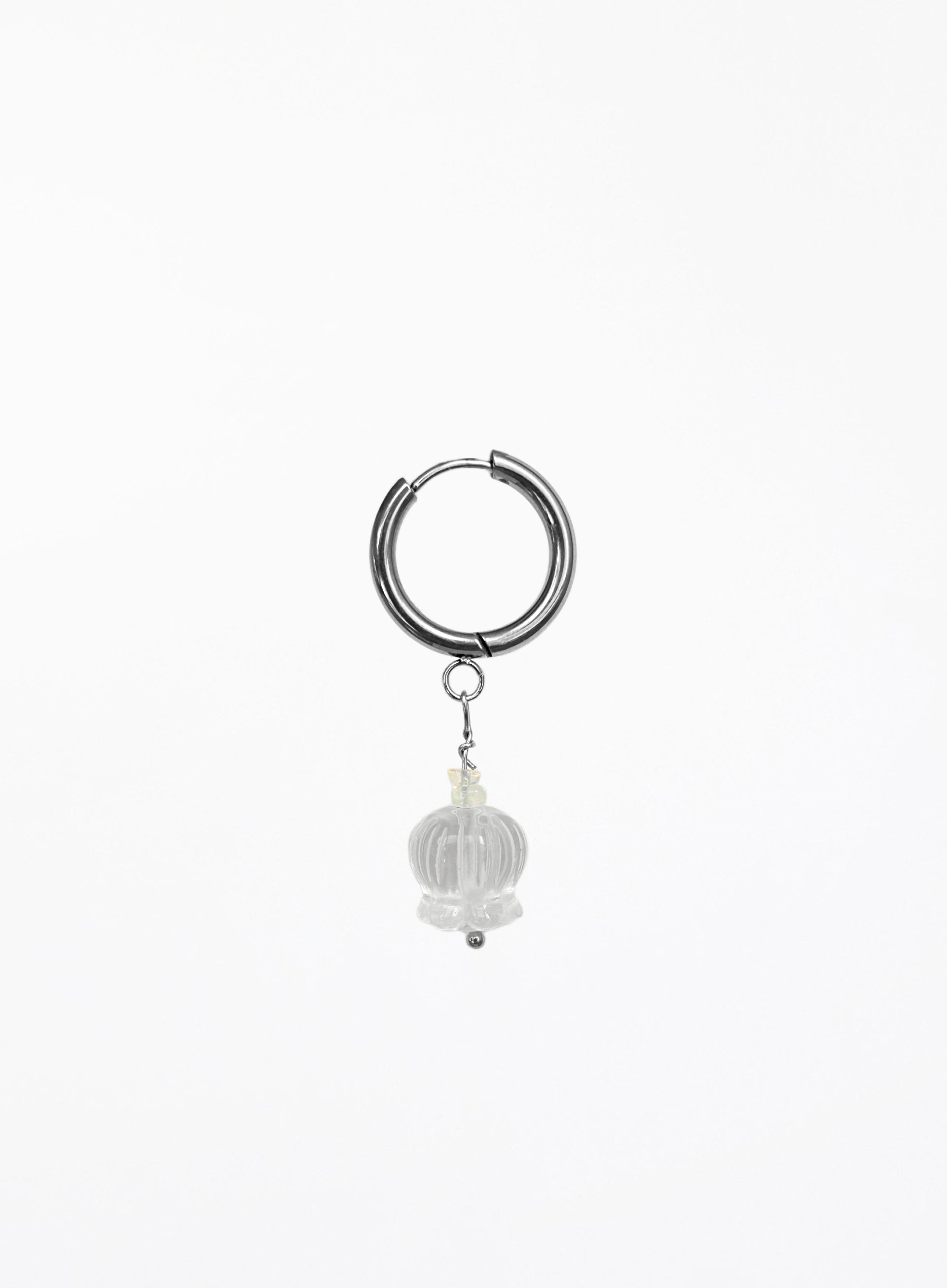 Barbau Opal Clear Quartz Earrings Stack