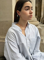 Zota Red Silk Cord Charm Necklace