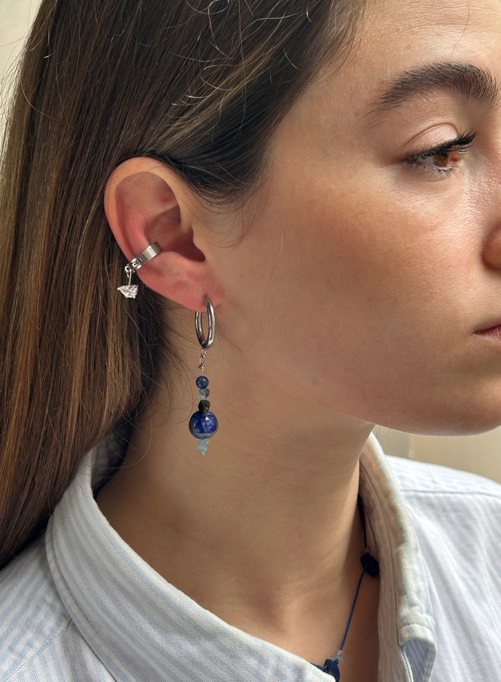 Yelix Sodalite Mix Stones Earrings