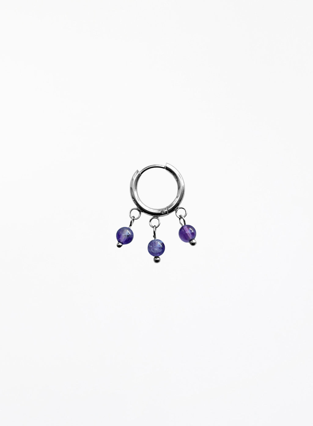 Bowery Amethyst Garnet Earrings Stack
