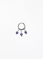 Bowery Amethyst Garnet Earrings Stack