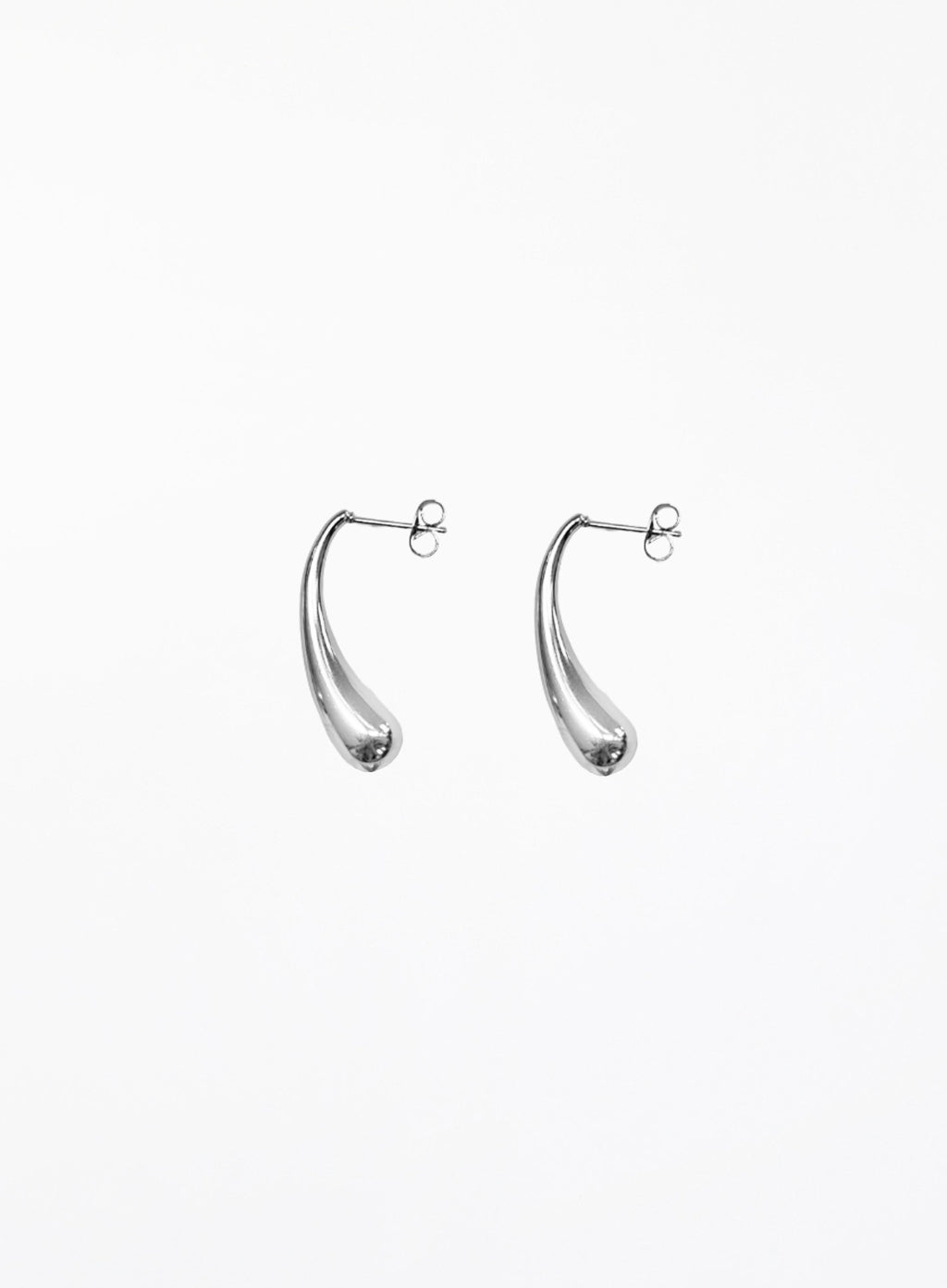 stainless steel silver earrings