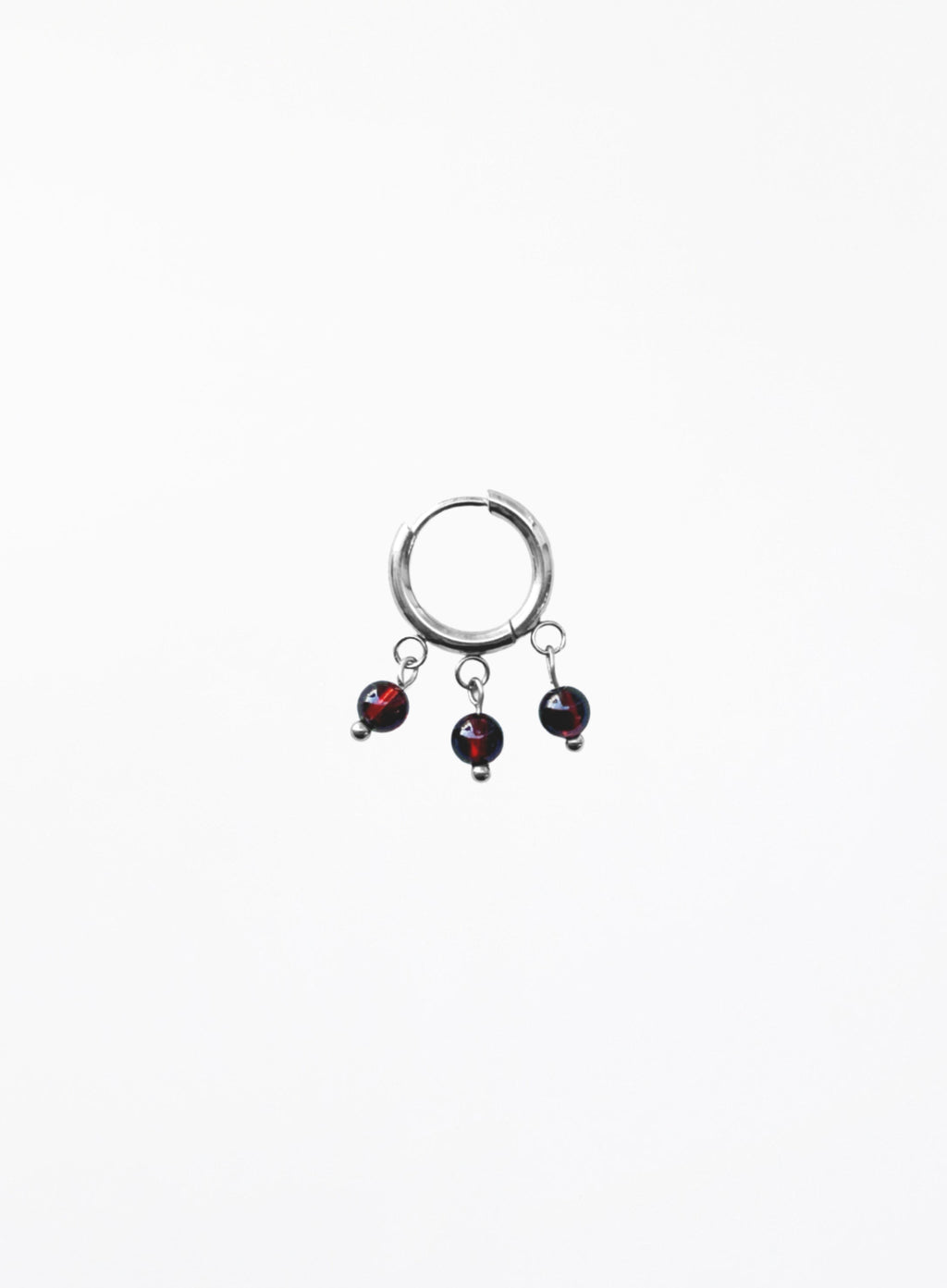 Bowery Amethyst Garnet Earrings Stack