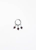 Bowery Amethyst Garnet Earrings Stack