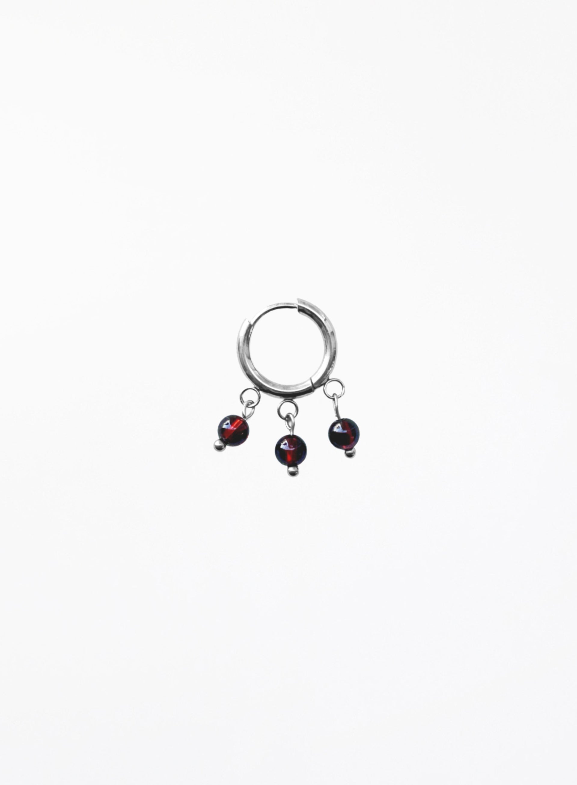 Bowery Amethyst Garnet Earrings Stack