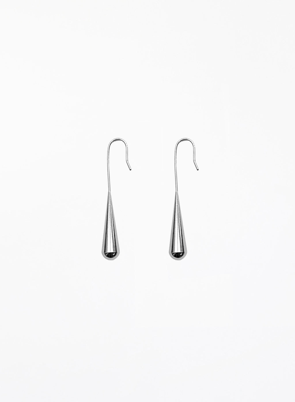 silver tear drop earrings