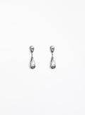 silver tear drop earrings