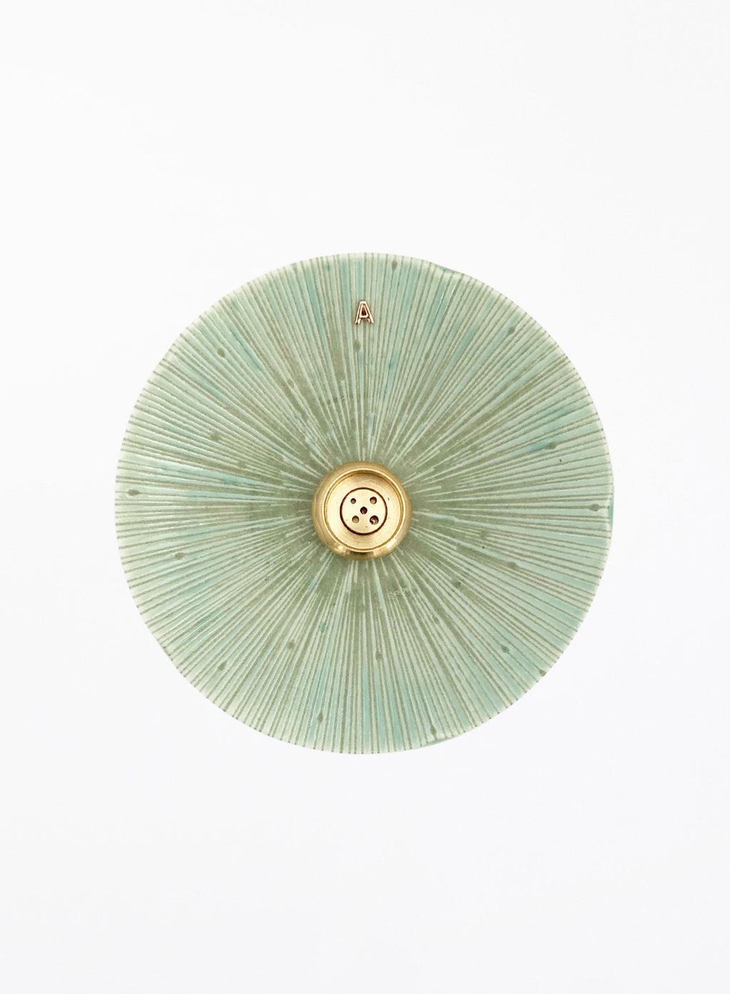 Green Ceramic Incense Holder 
