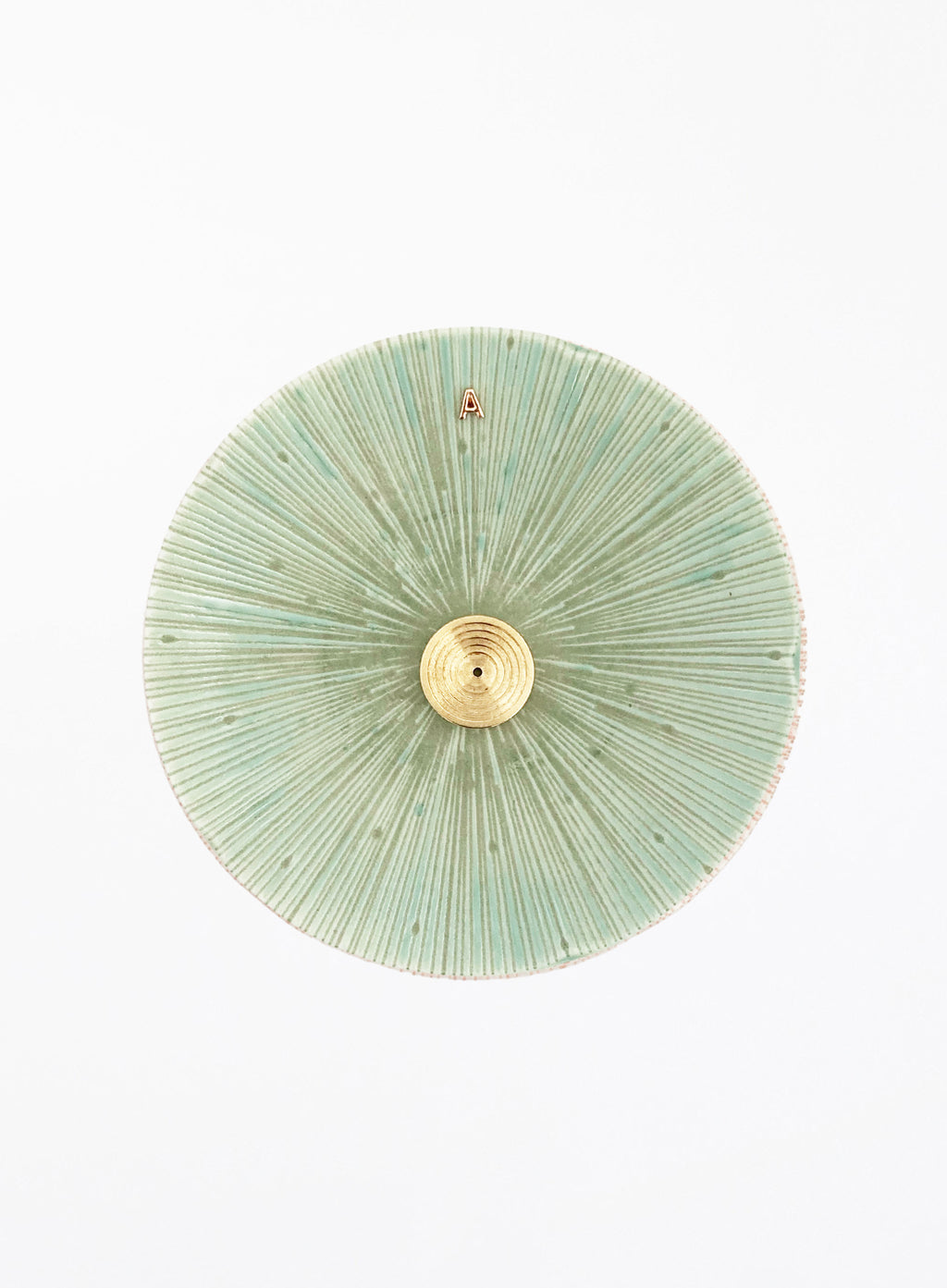 Green Ceramic Incense Holder 