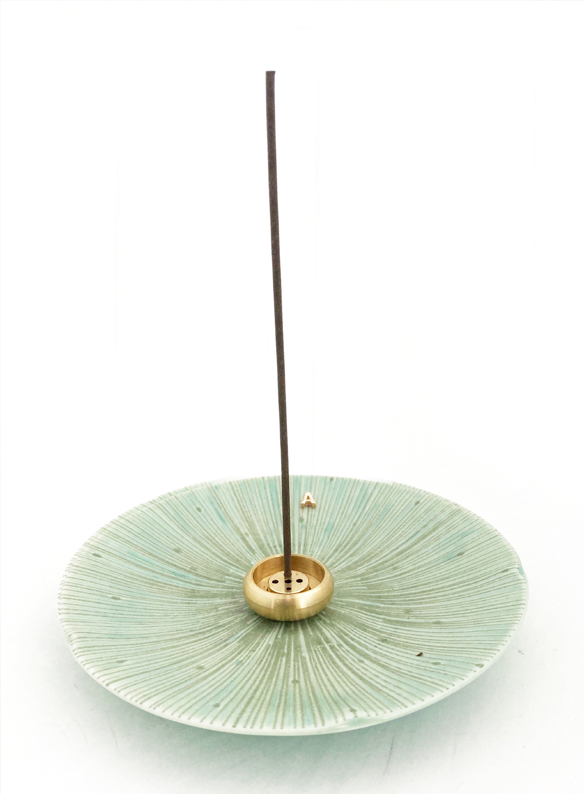 Green Ceramic Incense Holder 
