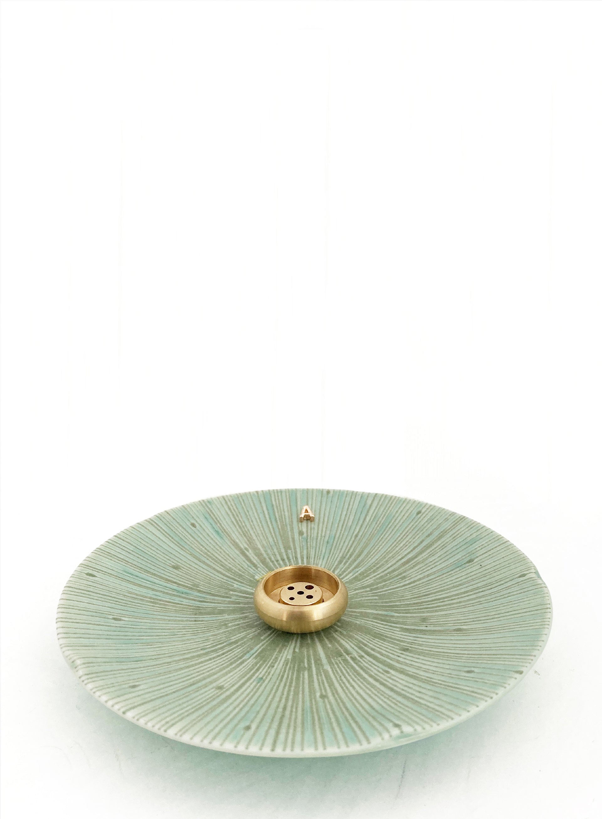 Green Ceramic Incense Holder 