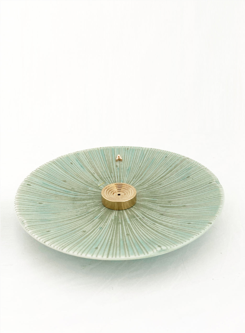 Green Ceramic Incense Holder 
