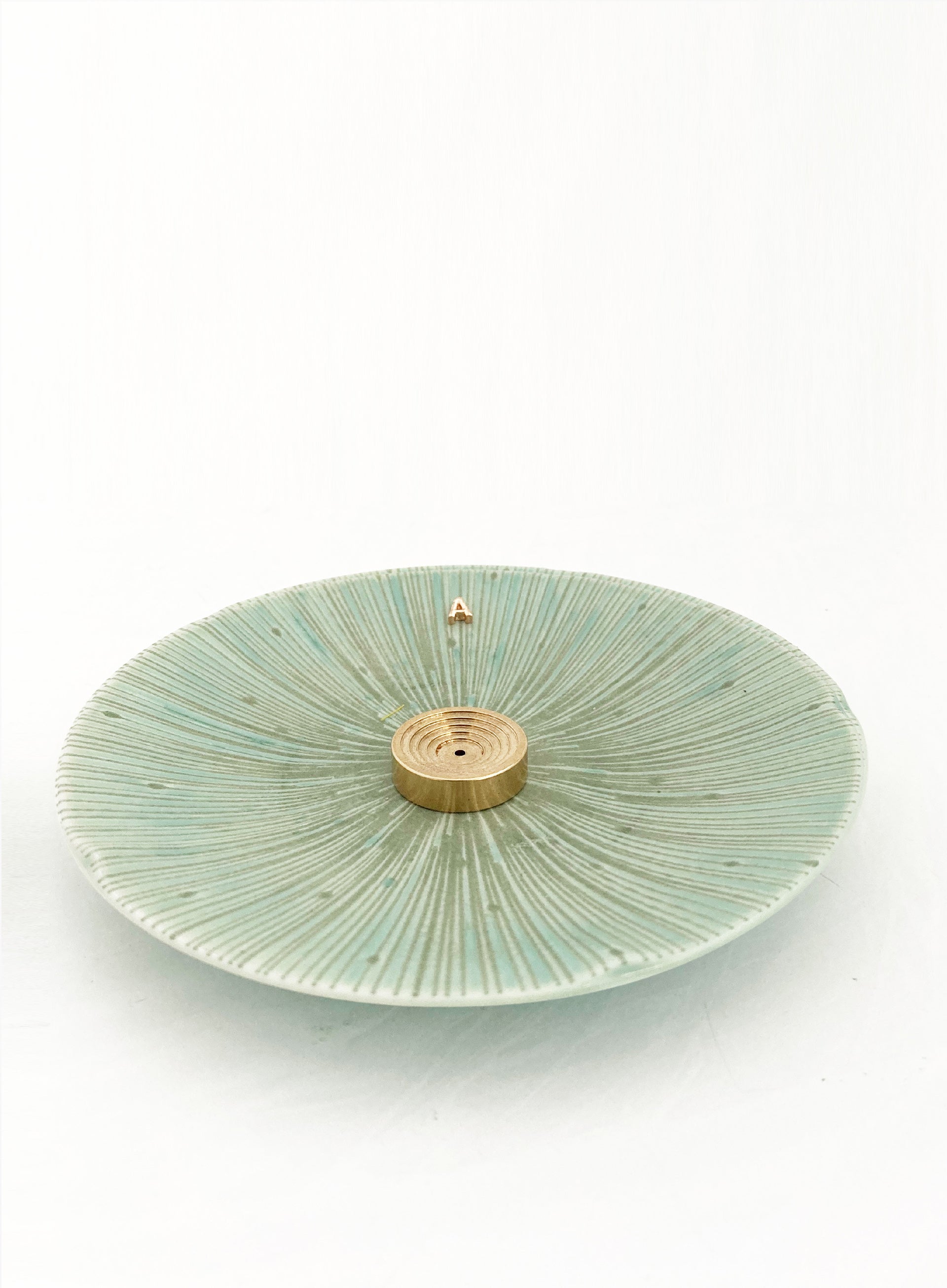 Green Ceramic Incense Holder 