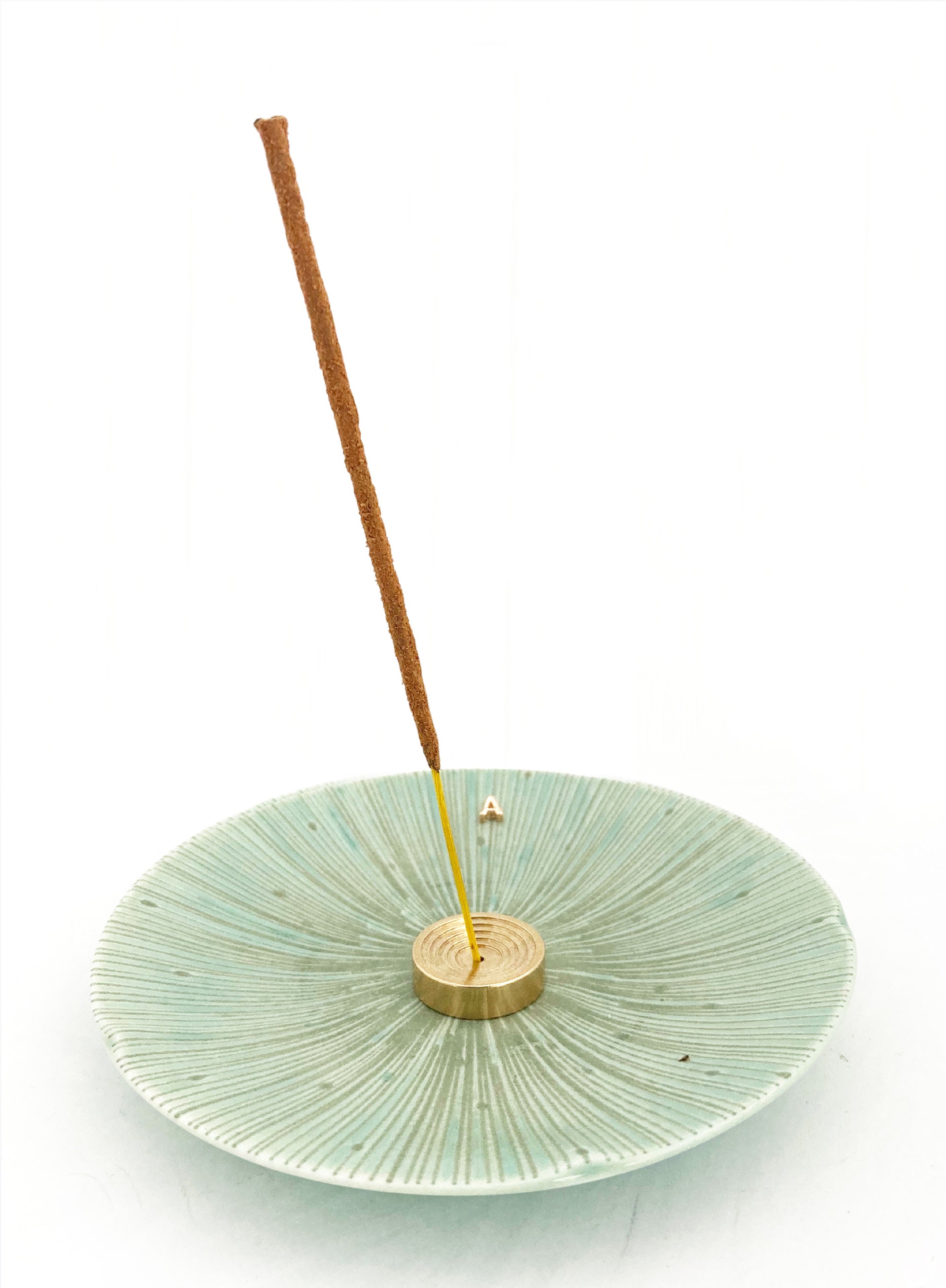 Green Ceramic Incense Holder 