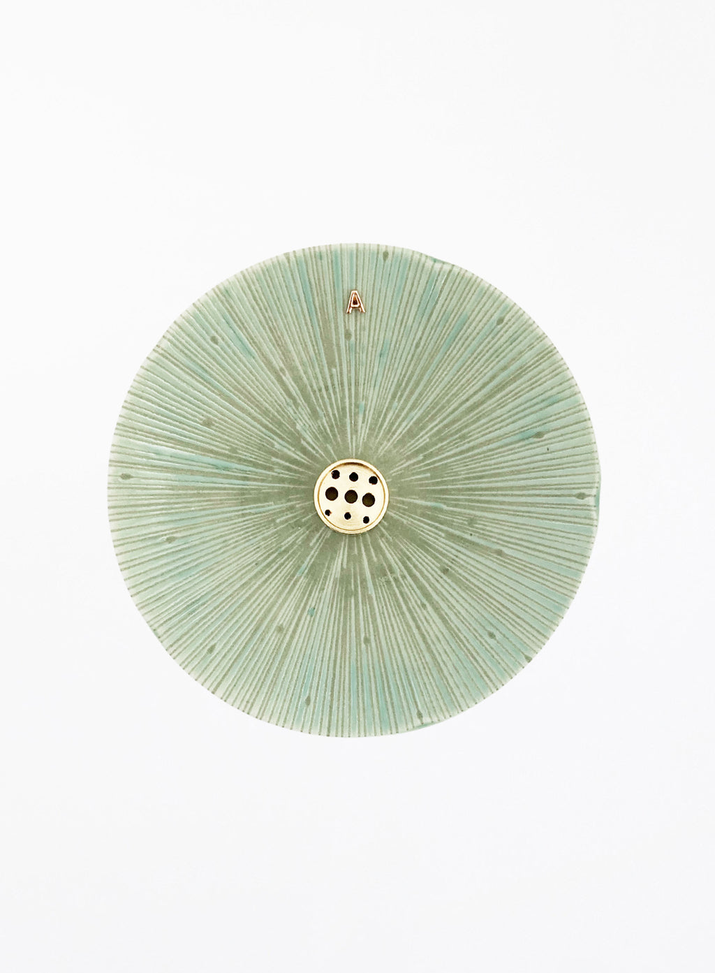 Green Ceramic Incense Holder 