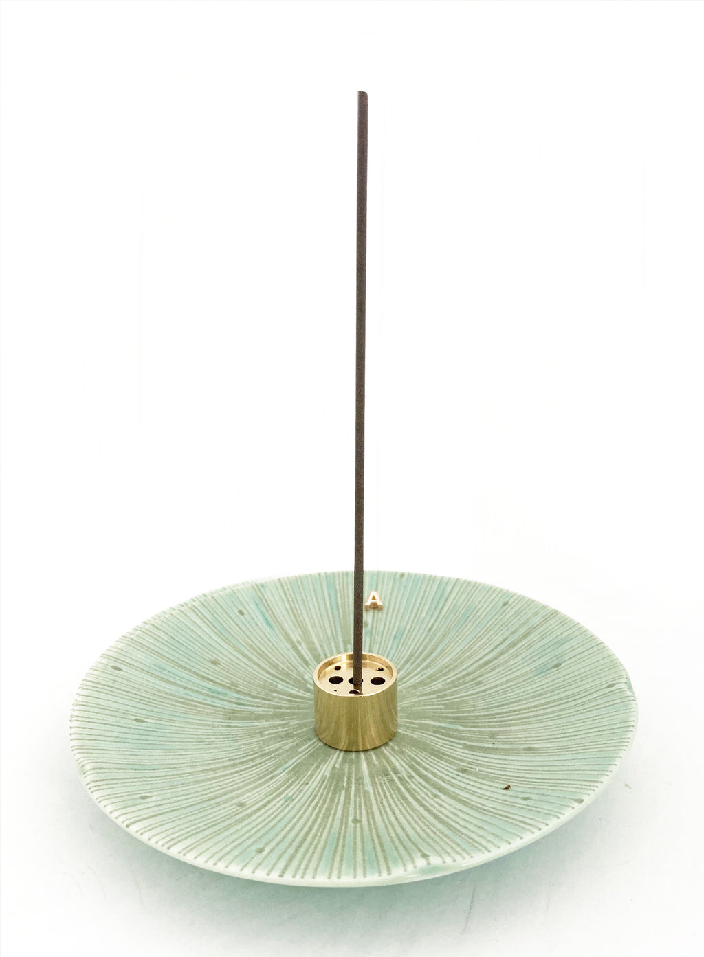 Green Ceramic Incense Holder 