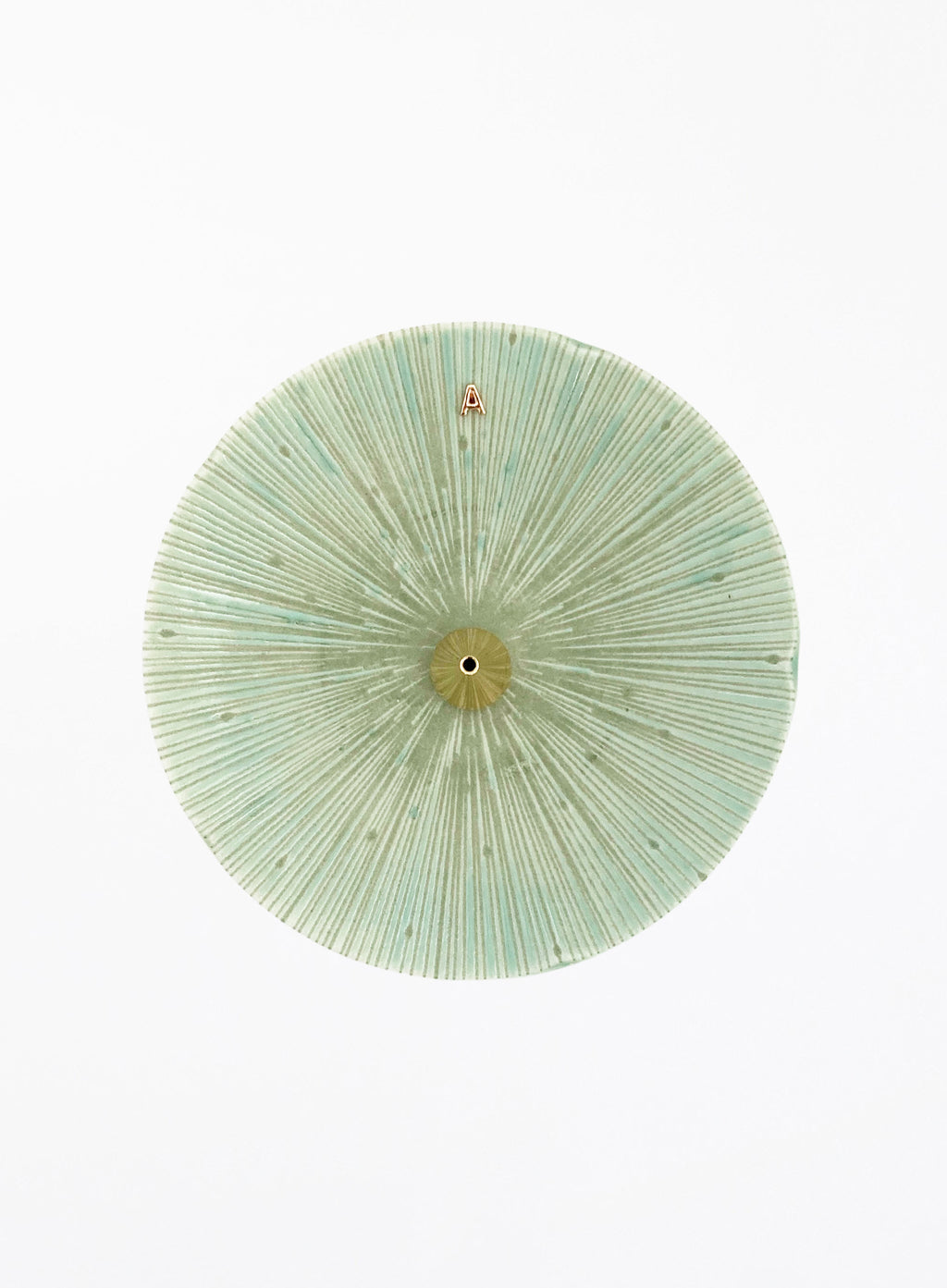 Green Ceramic Incense Holder 