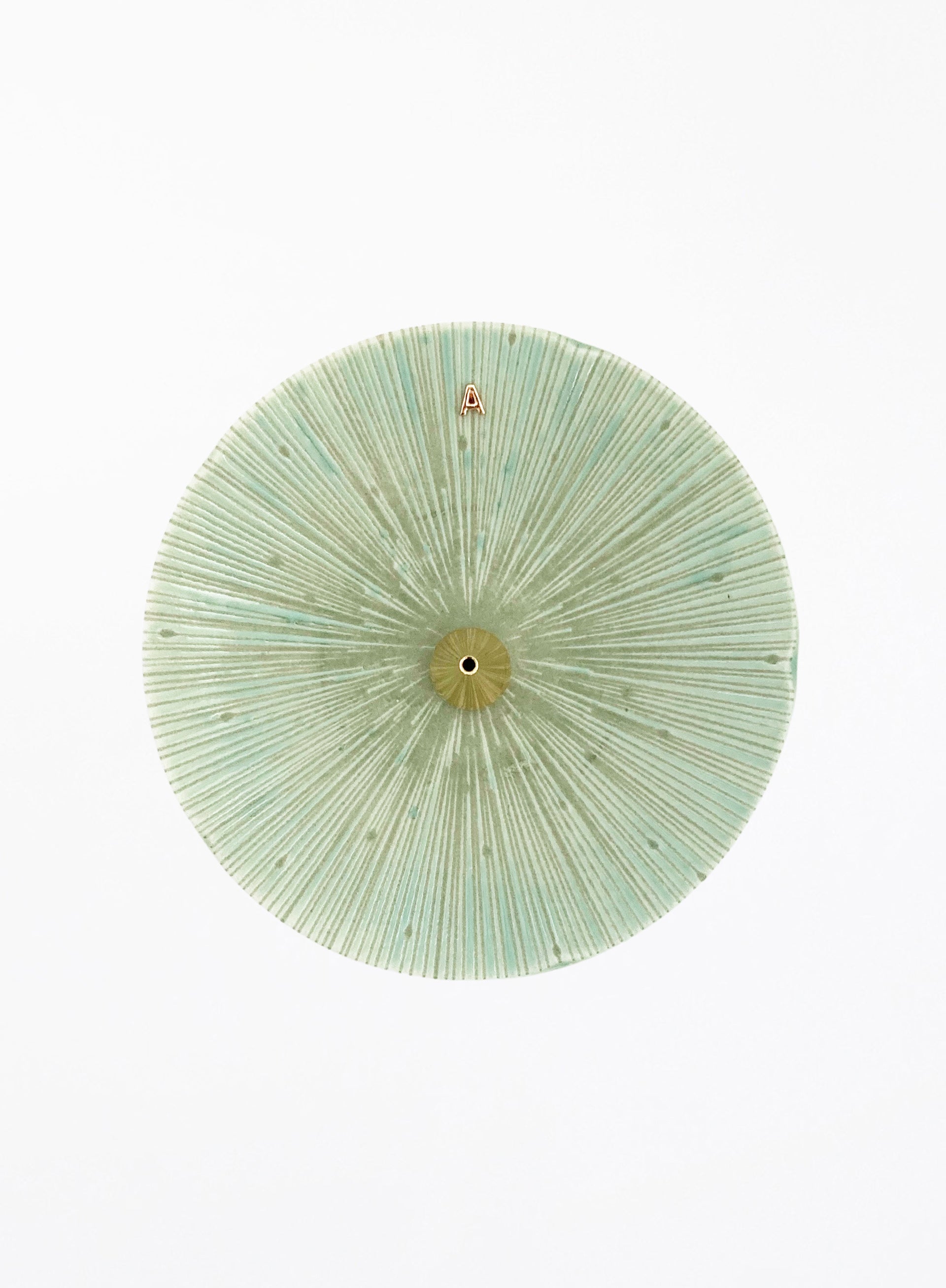 Green Ceramic Incense Holder 